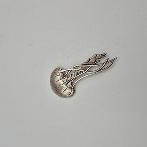 Sterling Silver Jellyfish Brooch Pin